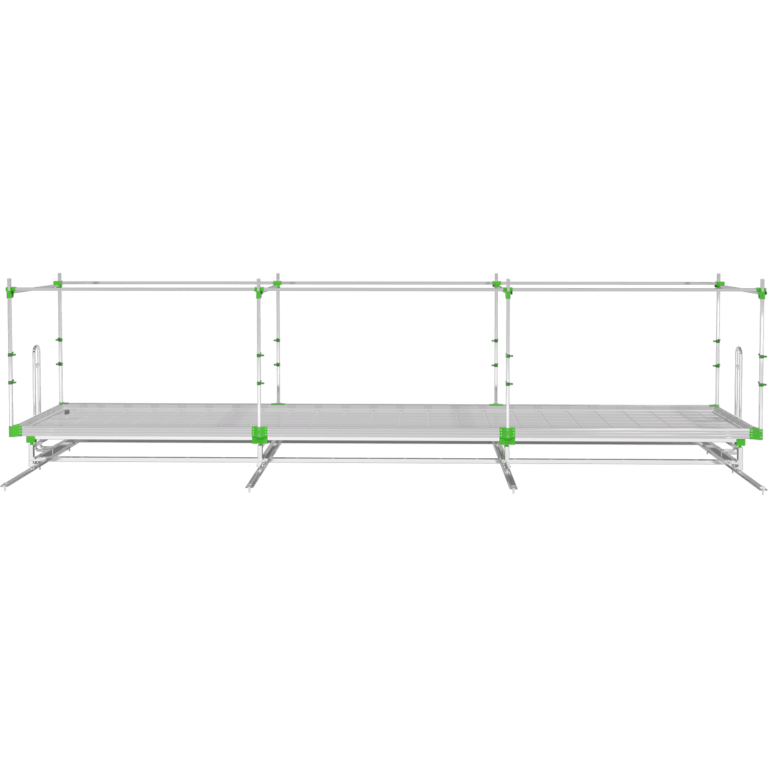 GrowPros Solutions - V - track Rolling Benches - Green Thumb Depot