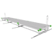 GrowPros Solutions - V - track Rolling Benches - Green Thumb Depot