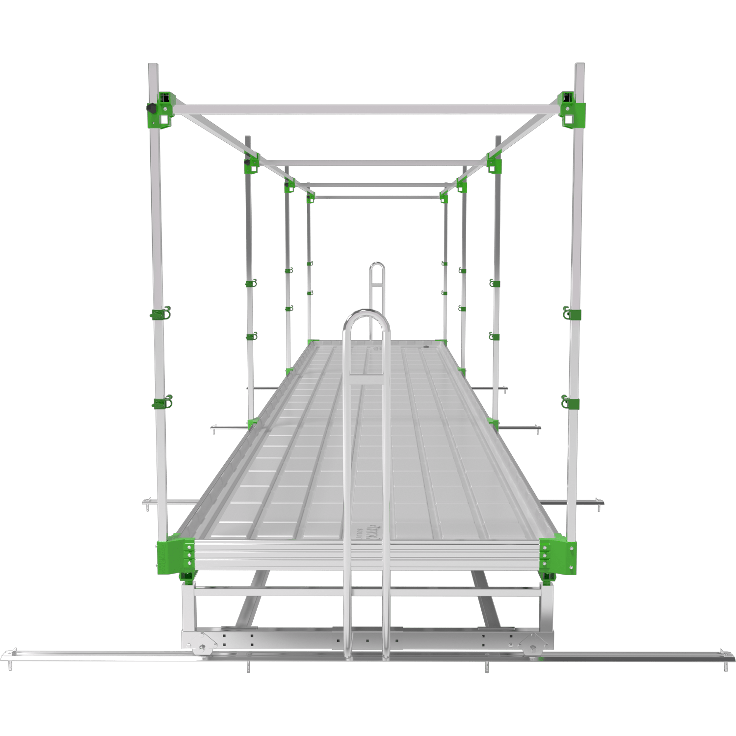 GrowPros Solutions - V - track Rolling Benches - Green Thumb Depot