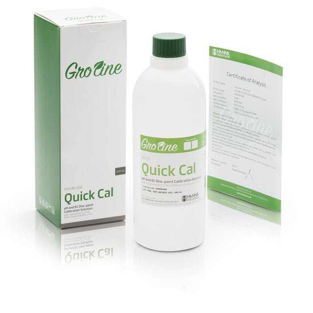 HANNA GroLine Quick Calibration Solution for GroLine pH and EC Meters (500 ml) - Green Thumb Depot