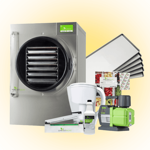 Harvest Right Large 6 Tray Home Pro Freeze Dryer Stainless Steel w/ Mylar Kit + Premier Pump