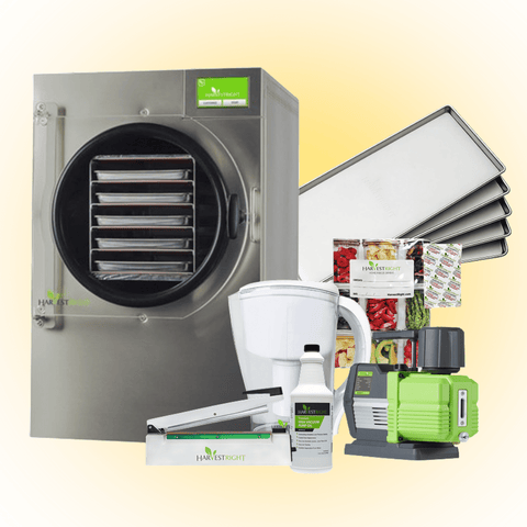 Harvest Right Medium 5 Tray Home Pro Freeze Dryer Stainless Steel w/ Mylar Starter Kit + Premier Pump