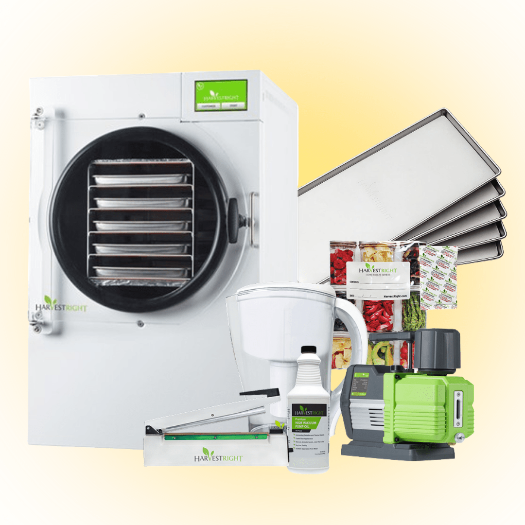 Harvest Right Medium 5 Tray Home Pro Freeze Dryer w/ Mylar Starter Kit + Premier Pump - Green Thumb Depot