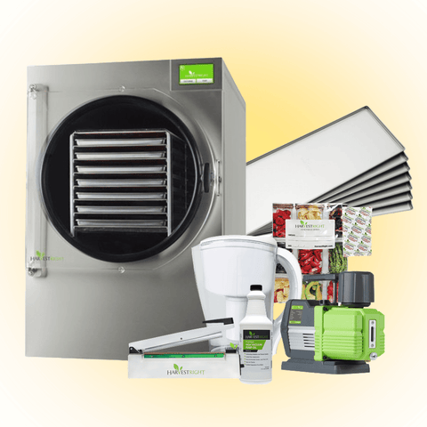 Harvest Right X-Large 7 Tray Home Pro Freeze Dryer Stainless Steel w/ Mylar Starter Kit + Premier Pump