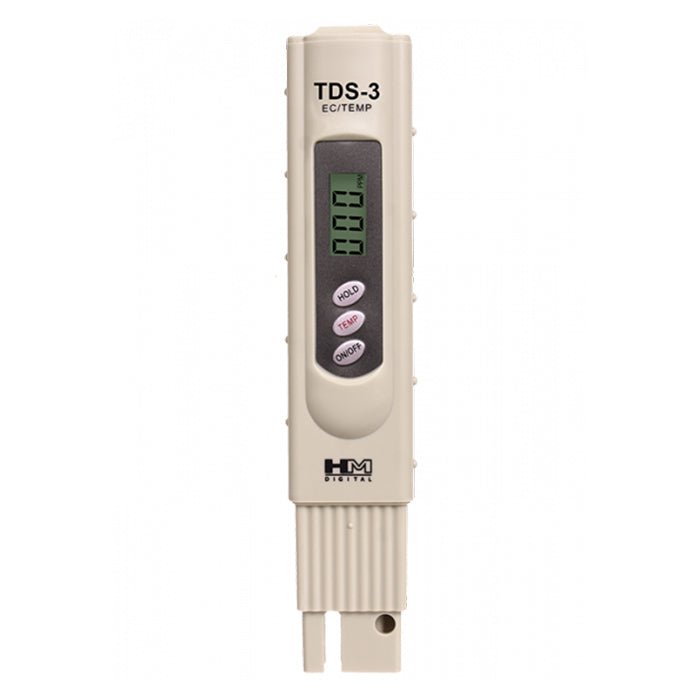 HM Digital TDS-3 TDS Temp Meter with Case — Green Thumb Depot