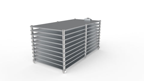 Holland Green Science - Xiros Mikro 9 Shelf Stack (No Trays) V1.12