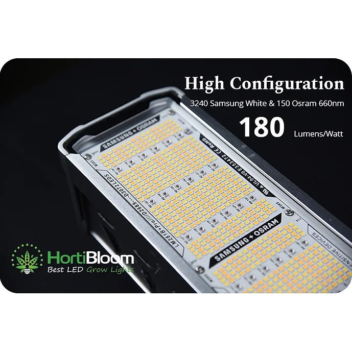 HortiBloom Flux 650W LED Grow Light - Green Thumb Depot