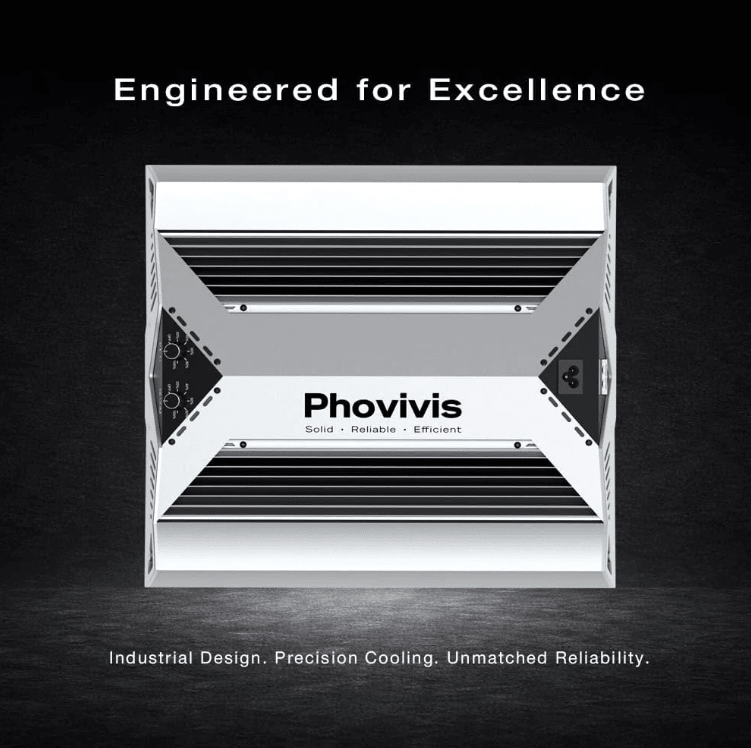 Hortibloom Phovivis OptiGrow X240 220W Full Spectrum LED Grow Light - Green Thumb Depot