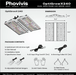 Hortibloom Phovivis OptiGrow X240 220W Full Spectrum LED Grow Light - Green Thumb Depot