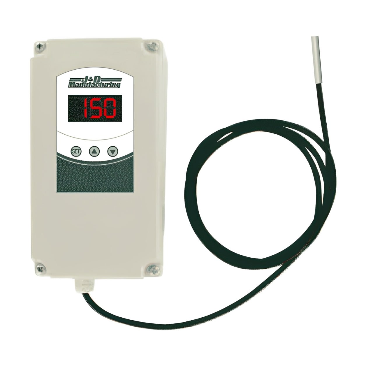 J&D Manufacturing Single Stage Weatherproof Digital Thermostat - Green Thumb Depot
