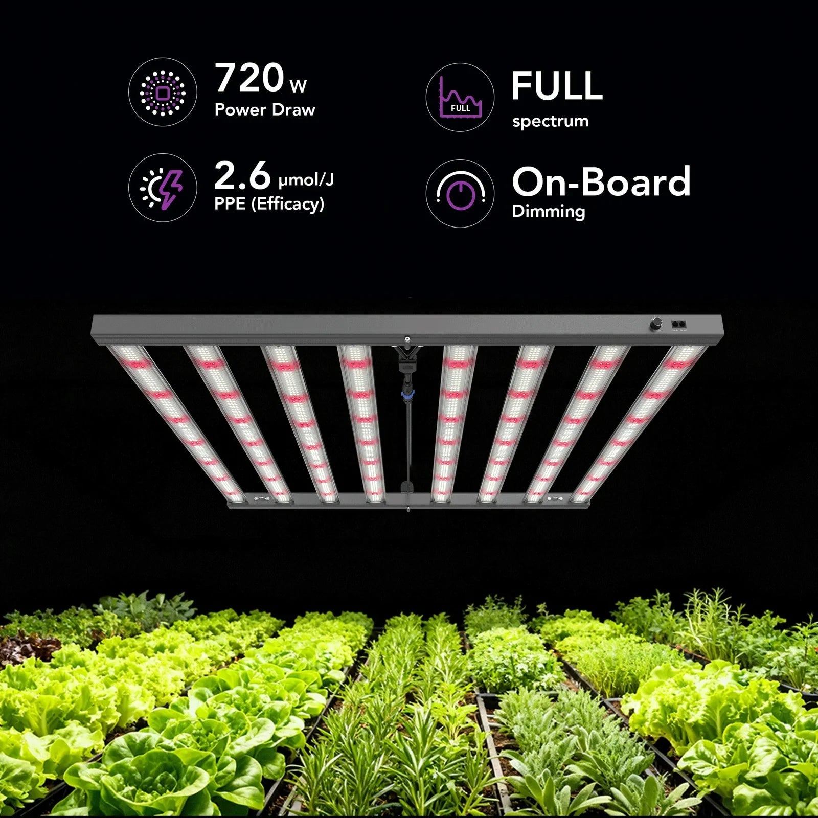 Medic Grow MEDIC BOX 07 720w 4x4 Grow Light Dimmable Full - Spectrum LED - Green Thumb Depot