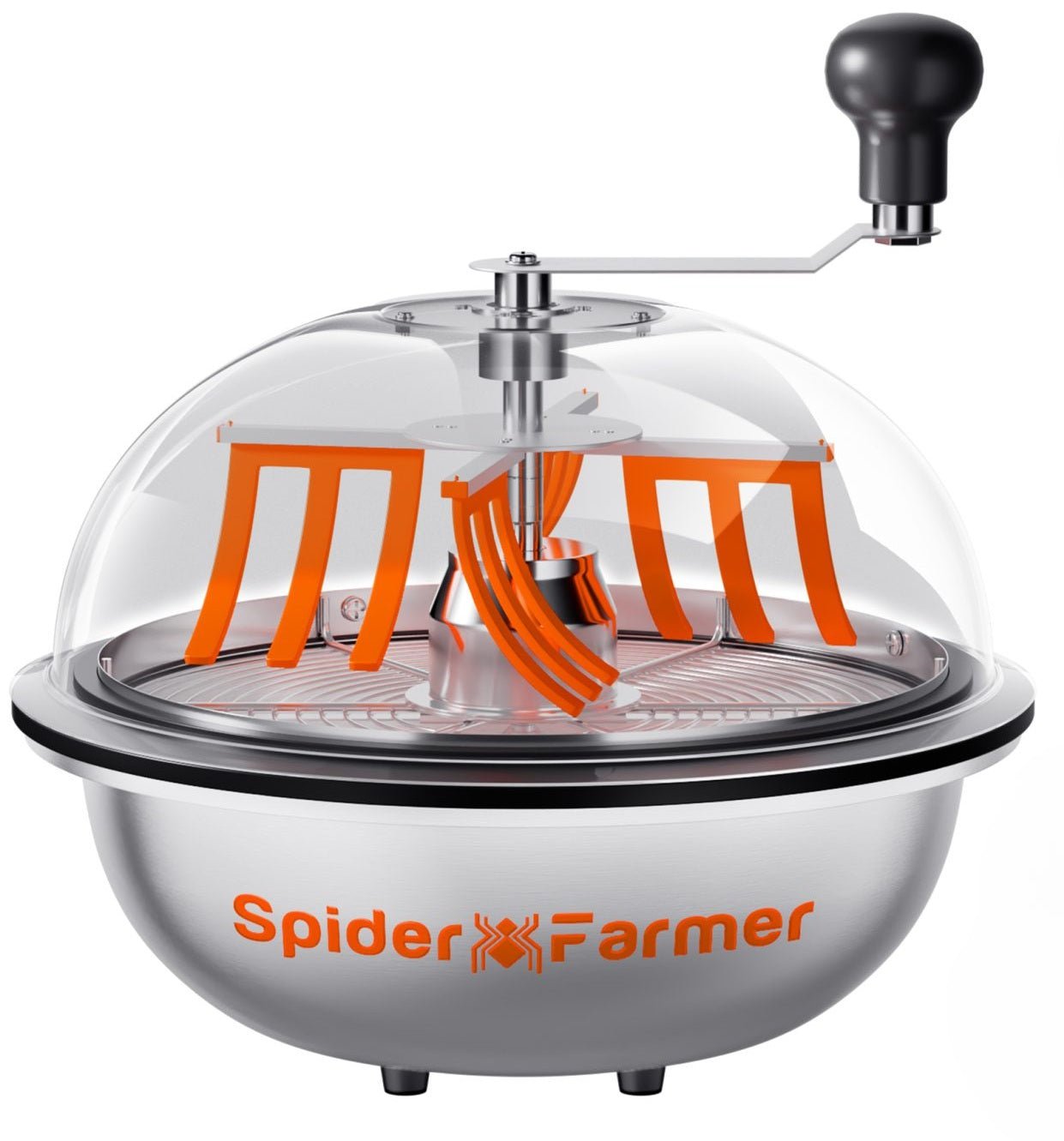 Spider Farmer 13 inch Bud Leaf Bowl Trimmer ,Twist Spin Cut with Clear Visibility Dome - Green Thumb Depot