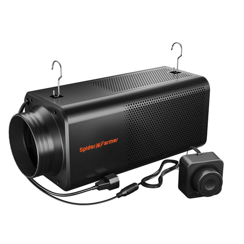 Spider Farmer 2-in-1 Ventilation System Inline Fan with Built-In Carbon Filter 6 Inch for Grow Tents Odor Control Clean Airflow, GGS Controller Compatible