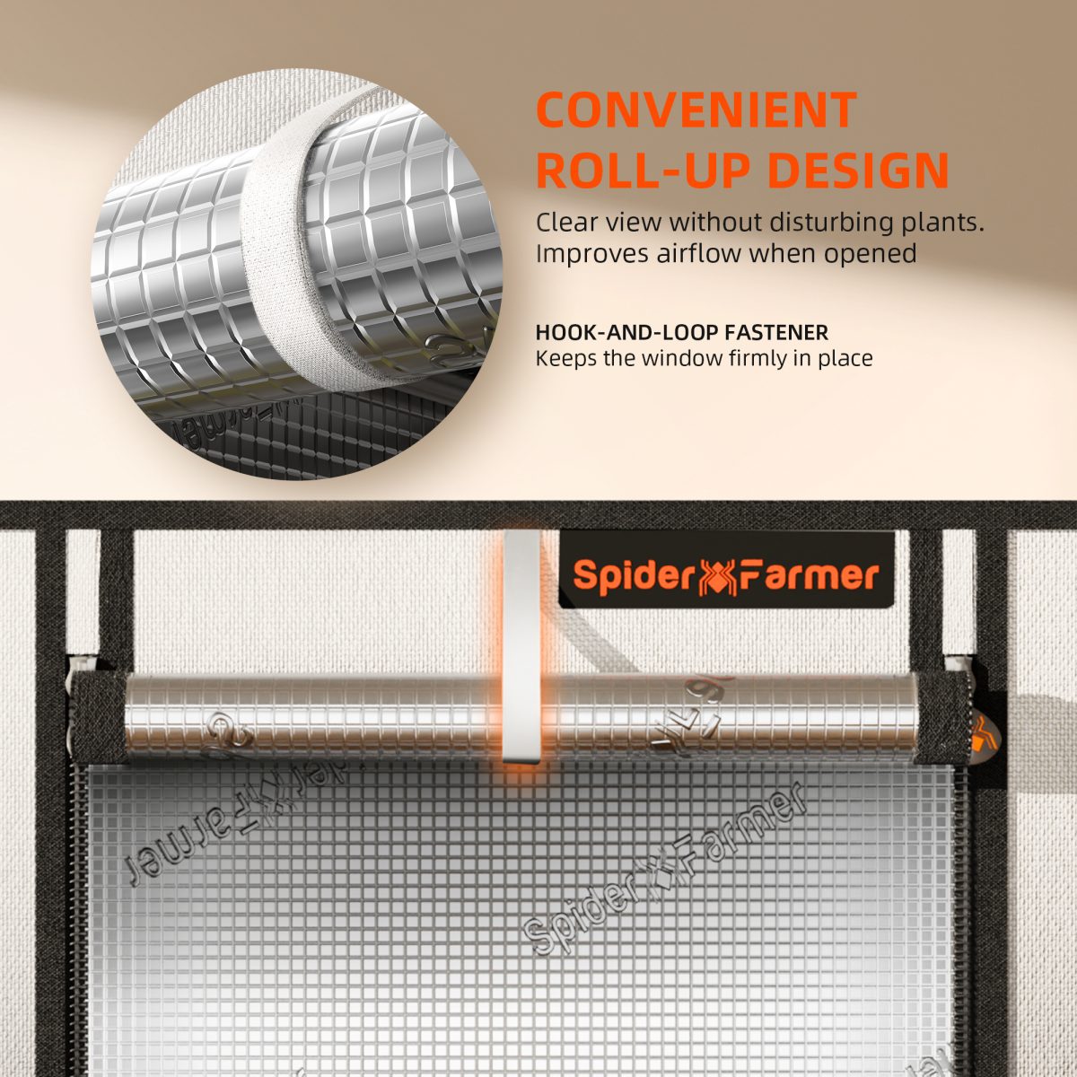 Spider Farmer 24″x24″x32″ 60cm x 60cm x 80cm Indoor Mini Grow Tent 2000D Oxford Cloth Hydroponics Plant Cloning Growing Seedling Vegetable - Green Thumb Depot