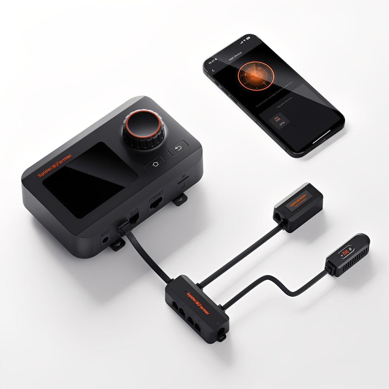 Spider Farmer 4‘x4‘x6.5‘Complete Grow Tent Kit丨SF4000 450W Full Spectrum LED Grow Light丨6” Ventilation System with Humidity and APP GGS Controller丨6” Clip Fan - Green Thumb Depot