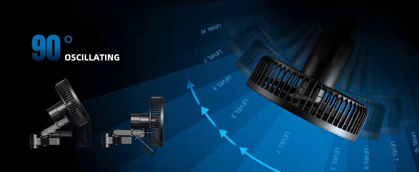 Spider Farmer 6 - inch Clip On Fan for Grow Tents - Green Thumb Depot