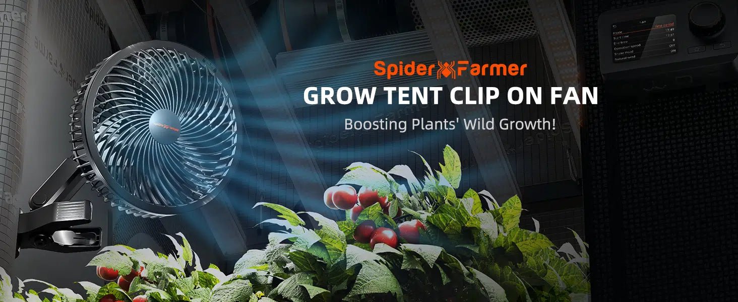 Spider Farmer 6 - inch Clip On Fan for Grow Tents - Green Thumb Depot