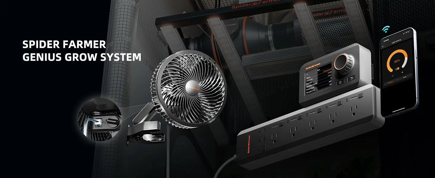 Spider Farmer 6 - inch Clip On Fan for Grow Tents - Green Thumb Depot