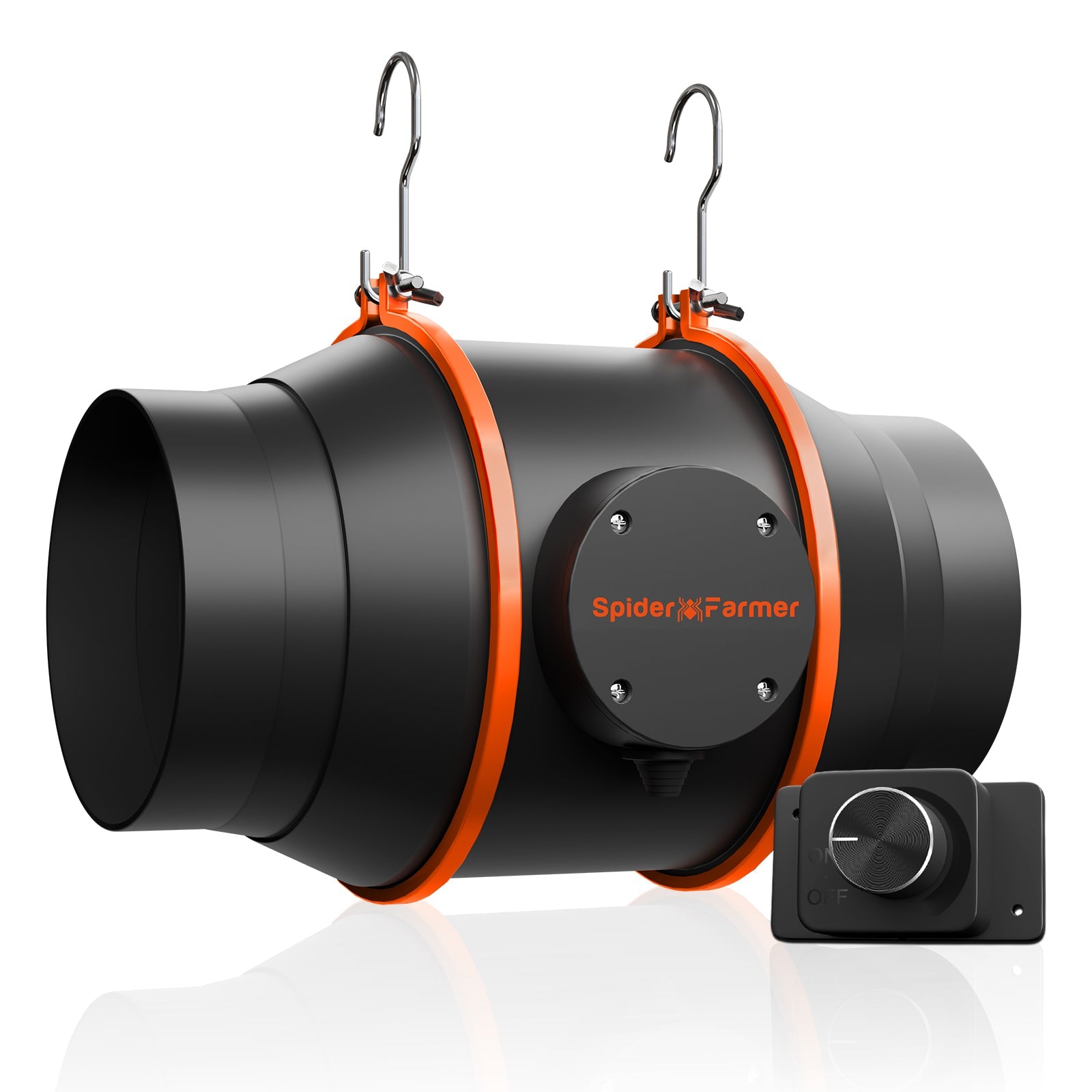 Spider Farmer® 6″ Inline Fan 402CFM with Speed Controller RJ12 Port, GGS Controller Compatible - Green Thumb Depot