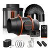 Spider Farmer 6” Inline Fan Kits 402CFM with GGS Controller Carbon Filter & Ducting Combo Grow Tent Ventilation System