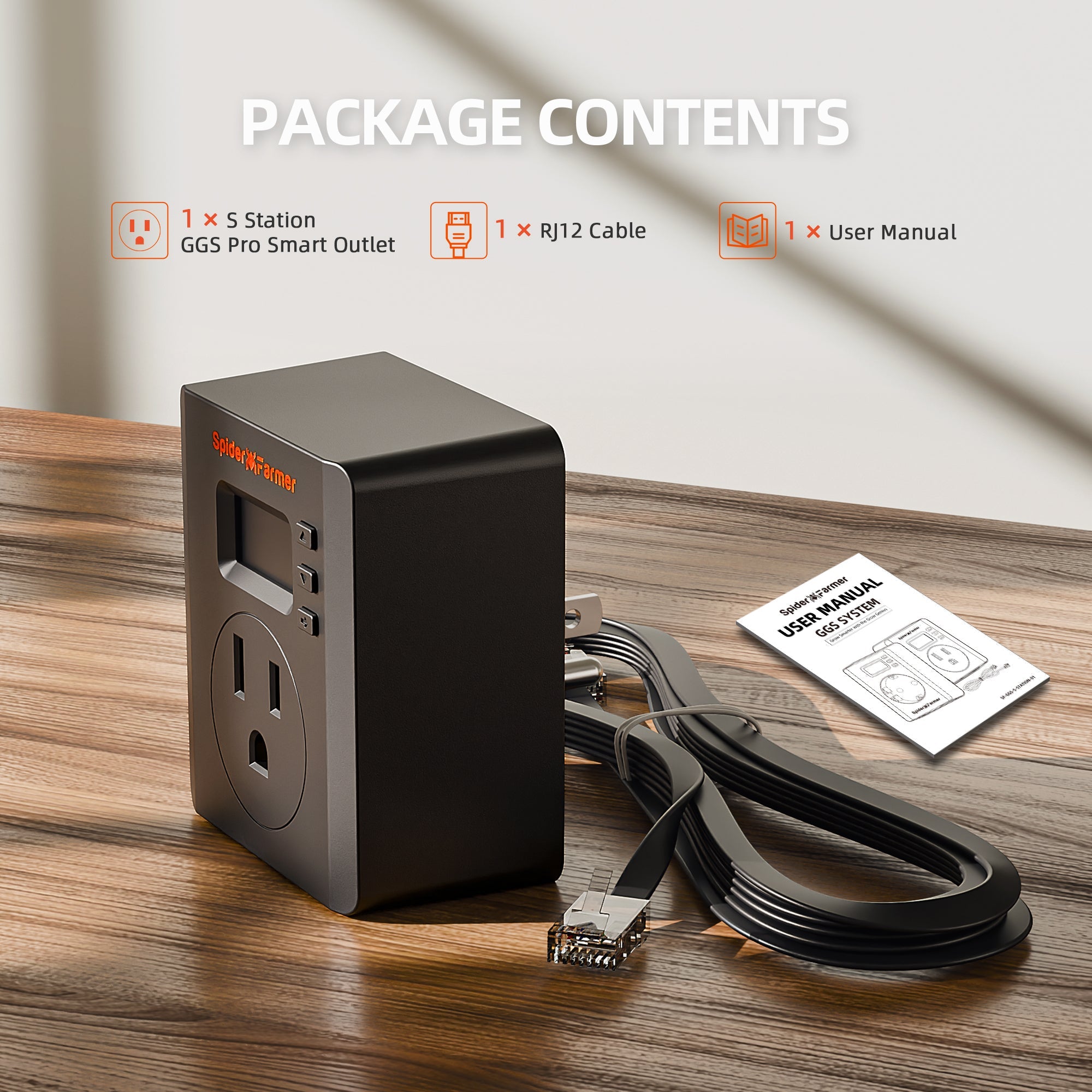 Spider Farmer S - Station | Wi - Fi & Bluetooth Smart Plug 1875W 15A for Indoor Growing, Supports Temperature & Humidity Sensor - Based Automation, Special Designed for Non - Spider Farmer Devices Connection and Smart Control via Spider Farmer APP - Green Thumb Depot