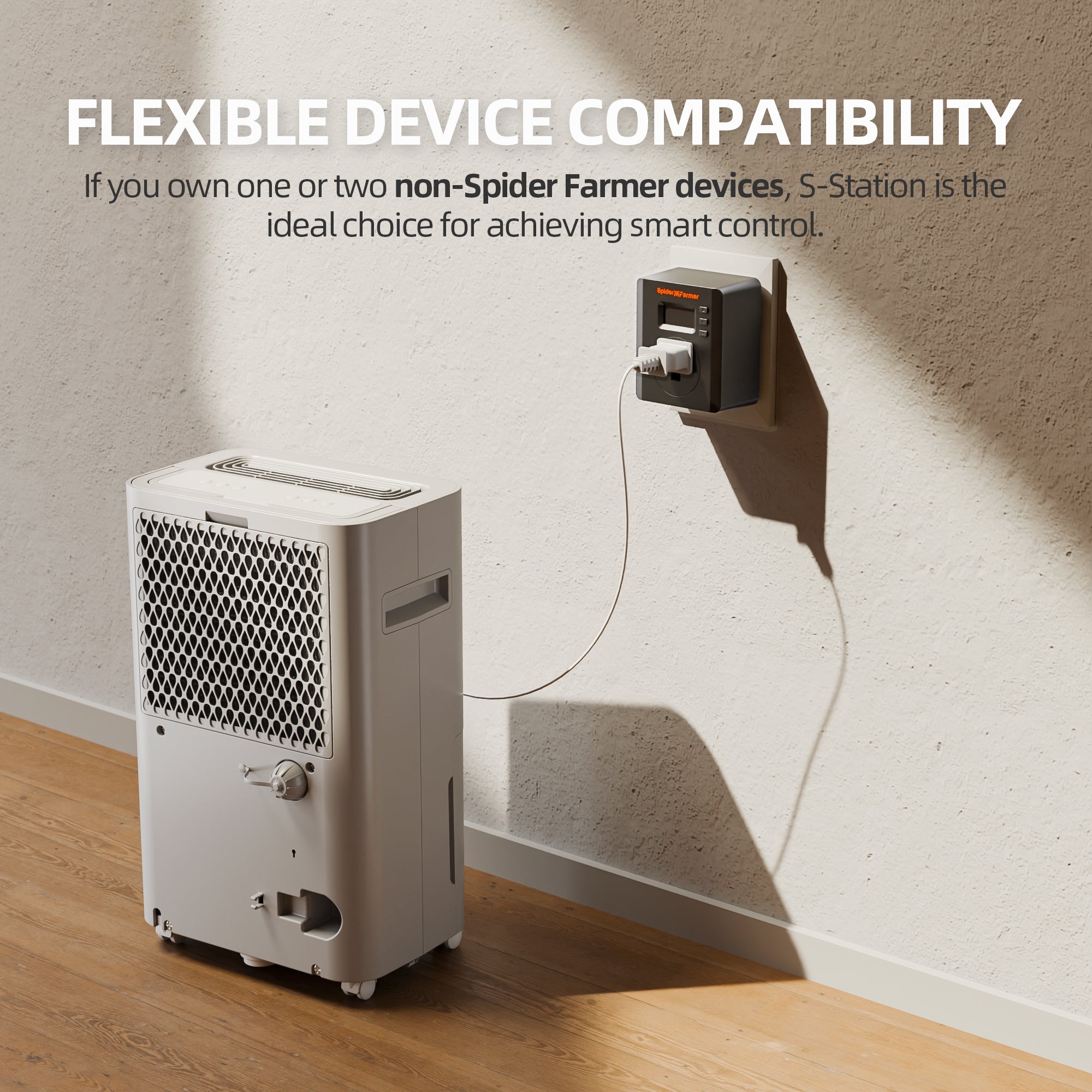 Spider Farmer S - Station | Wi - Fi & Bluetooth Smart Plug 1875W 15A for Indoor Growing, Supports Temperature & Humidity Sensor - Based Automation, Special Designed for Non - Spider Farmer Devices Connection and Smart Control via Spider Farmer APP - Green Thumb Depot