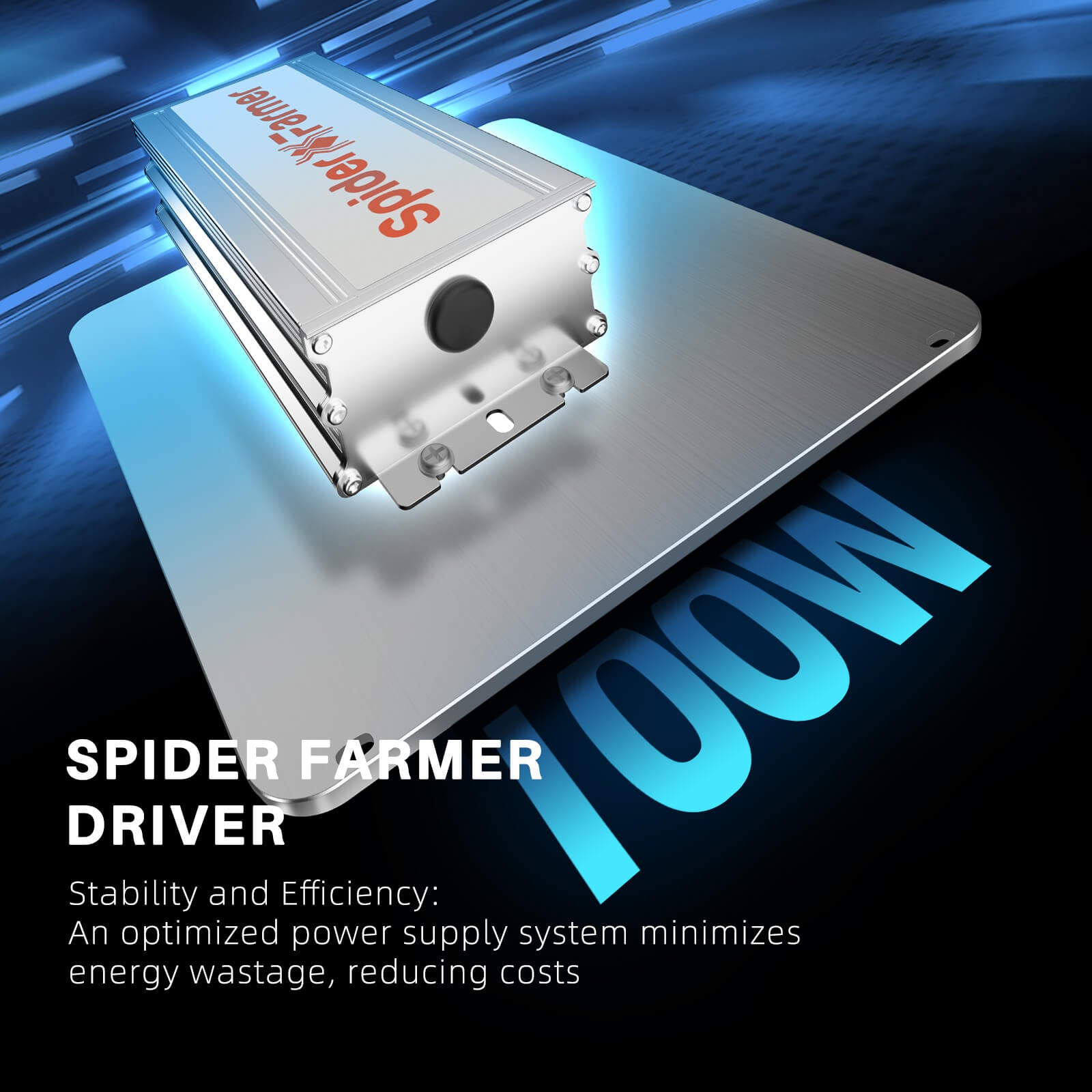 Spider Farmer® SF1000 100W Full - Spectrum Dimmable LED Grow Light For 2×2’/3×3′ - Green Thumb Depot