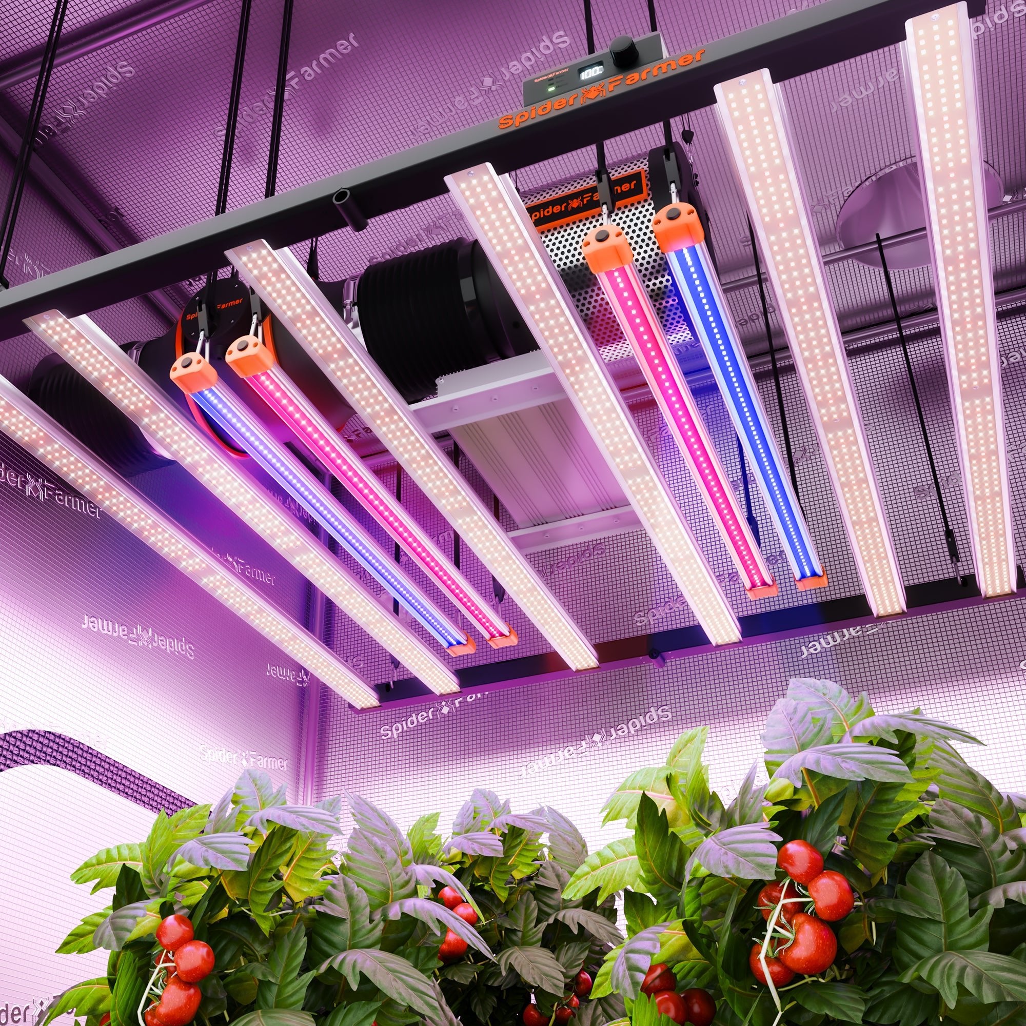 Spider Farmer UV30 & IR16 LED Grow Light Bars Set (23.6”) - Upgraded UV & Infrared Supplement for Plants - Green Thumb Depot
