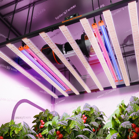 Spider Farmer UV60 & IR30 92 Watt LED Grow Light Bars Set (35.4