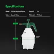 Vivosun 0.4 Gallon Handheld Garden Pump Sprayer (1.5L Green) - Green Thumb Depot