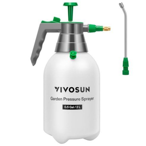 Vivosun 0.5Gal Handheld Garden Sprayer, 2L Pump Sprayer, 68 Oz Water Spray Bottle with Safety Valve - Green Thumb Depot