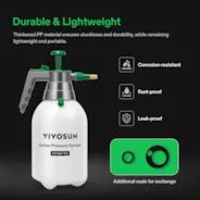 Vivosun 0.5Gal Handheld Garden Sprayer, 2L Pump Sprayer, 68 Oz Water Spray Bottle with Safety Valve - Green Thumb Depot