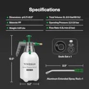 Vivosun 0.5Gal Handheld Garden Sprayer, 2L Pump Sprayer, 68 Oz Water Spray Bottle with Safety Valve - Green Thumb Depot