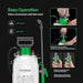 Vivosun 1 Gallon Pressure Sprayer 3 Water Nozzles with Adjustable Shoulder Strap - Green Thumb Depot