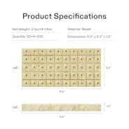 Vivosun 1" Rockwool Grow Cubes, 4 Sheets of 200 Plugs - Green Thumb Depot