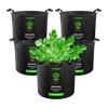 Vivosun 10 Gallon Grow Bags 5-Pack Black Thickened Nonwoven Fabric Pots with Handles