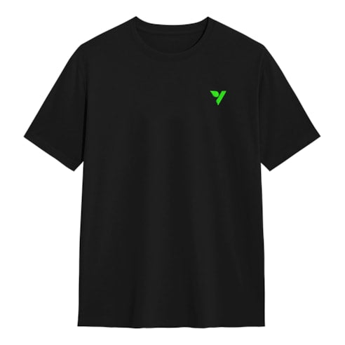 Vivosun 100% Cotton T-shirt XL, Black Crew Neck Tee with Front Logo & Plant - Inspired Back Graphic - Green Thumb Depot