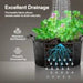 Vivosun 100 Gallon Grow Bags 1 - Pack Black Thickened Nonwoven Fabric Pots with Handles - Green Thumb Depot