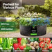 Vivosun 100 Gallon Grow Bags 1 - Pack Black Thickened Nonwoven Fabric Pots with Handles - Green Thumb Depot