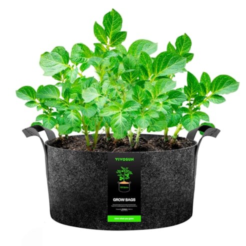 Vivosun 100 Gallon Grow Bags 1 - Pack Black Thickened Nonwoven Fabric Pots with Handles - Green Thumb Depot