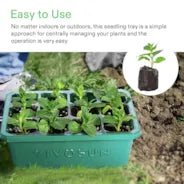 Vivosun 12 - Pack Seed Starter Trays, 144 - Cell Seed Starter Kit with Humidity Dome - Green Thumb Depot