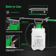 Vivosun 1.3 Gallon Pressure Sprayer 3 Water Nozzles with Adjustable Shoulder Strap - Green Thumb Depot
