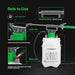 Vivosun 1.3 Gallon Pressure Sprayer 3 Water Nozzles with Adjustable Shoulder Strap - Green Thumb Depot