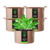 Vivosun 15 Gallon Grow Bags 5-Pack Brown Thickened Nonwoven Fabric Pots with Handles