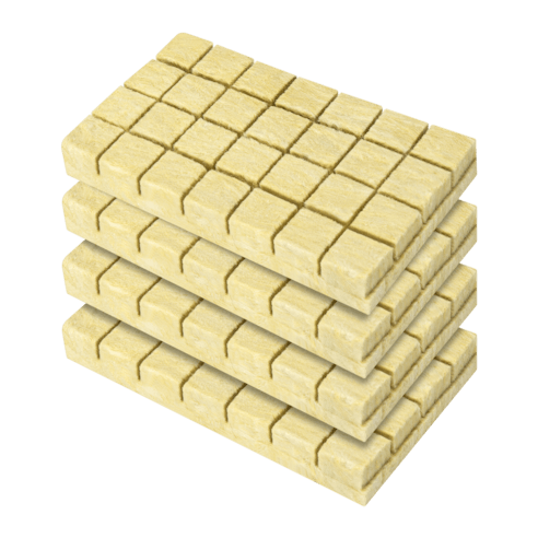Vivosun 1.6" Rockwool Grow Cubes, 4 Sheets of 112 Plugs - Green Thumb Depot