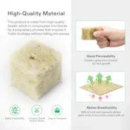 Vivosun 1.6" Rockwool Grow Cubes, 4 Sheets of 112 Plugs - Green Thumb Depot