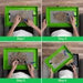 Vivosun 2 - in - 1 Trimming Tray 20" x 13", with 150 Micron Mesh Sifter, Bottom Harvest Bin, Brush and Magnifying Card, Green - Green Thumb Depot