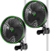 Vivosun 2 - Pack AeroWave E6 Gen2, Grow Tent Clip Fan 6", EC Motor, Smart Control, Powerful Oscillating Fan, Black - Green Thumb Depot