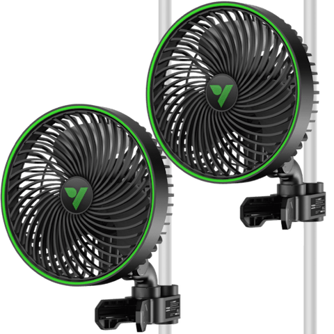 Vivosun 2-Pack AeroWave E6 Gen2, Grow Tent Clip Fan 6