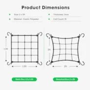Vivosun 2 x 2Ft. Elastic Trellis Netting with 4 Hooks - Green Thumb Depot